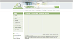 Desktop Screenshot of fensterfibel.de