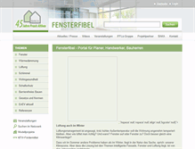 Tablet Screenshot of fensterfibel.de